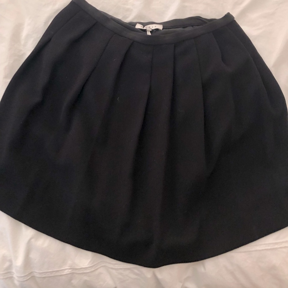Black sandro pleated skirt size 3